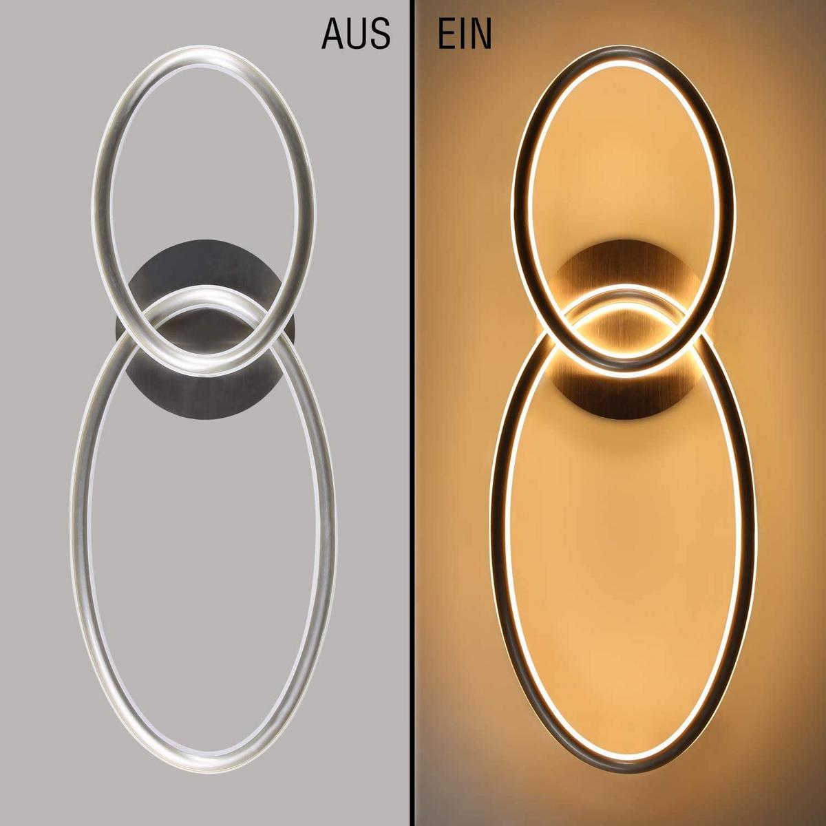 LED-DECKENLEUCHTE Lowe 23.5/62.5/9cm - Silberfarben, Metall (62.5/23.5/9cm) - Nettlife