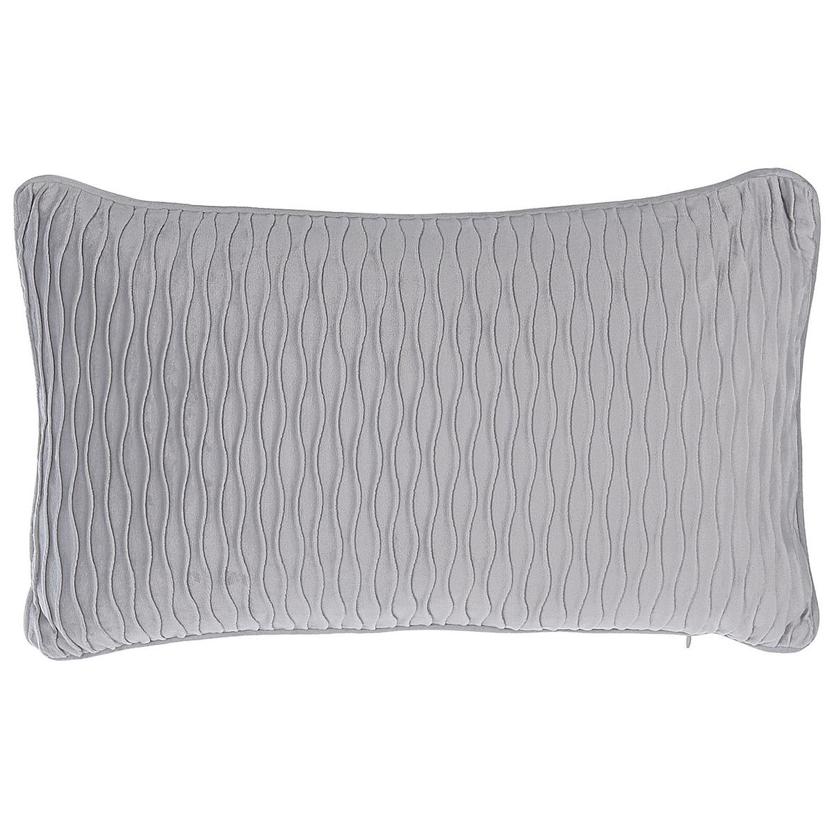 DEKOKISSEN 2er-Set Grau 50/30 cm Motari - Grau, Textil (50/30cm) - Beliani