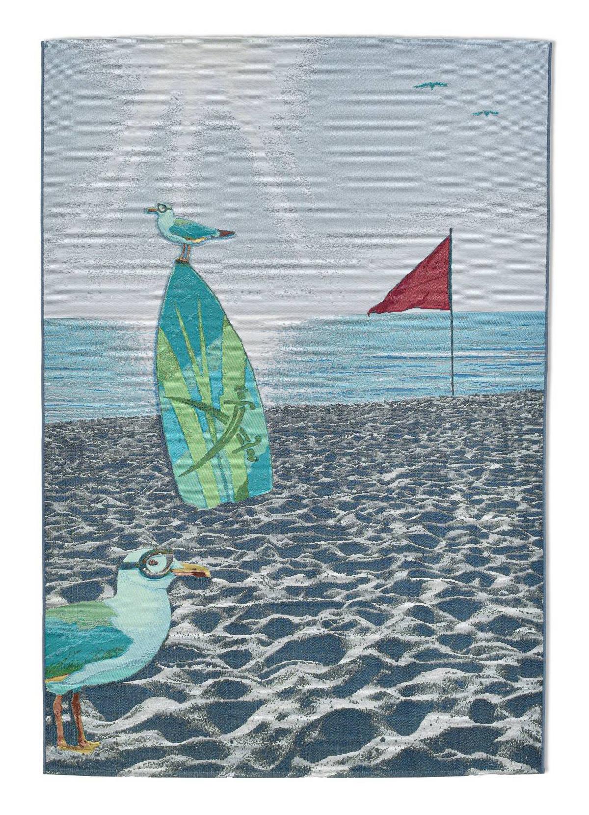 OUTDOORTEPPICH Rantum Beach 160x230 cm - Multicolor, Textil (160/230cm) - Sansibar SYLT