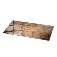 TISCHPLATTE 125x50 cm Der Aufbau von Holzbrettern - Dunkelbraun, Glas (0.4/125/50cm) - TULUP