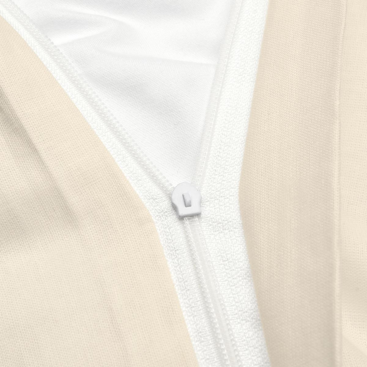 BETTWWÄSCHE Julie 135/200 cm + Kissenbezug 80/80 cm Creme Renforcé 2er Set - Ecru, Textil (135/200cm)