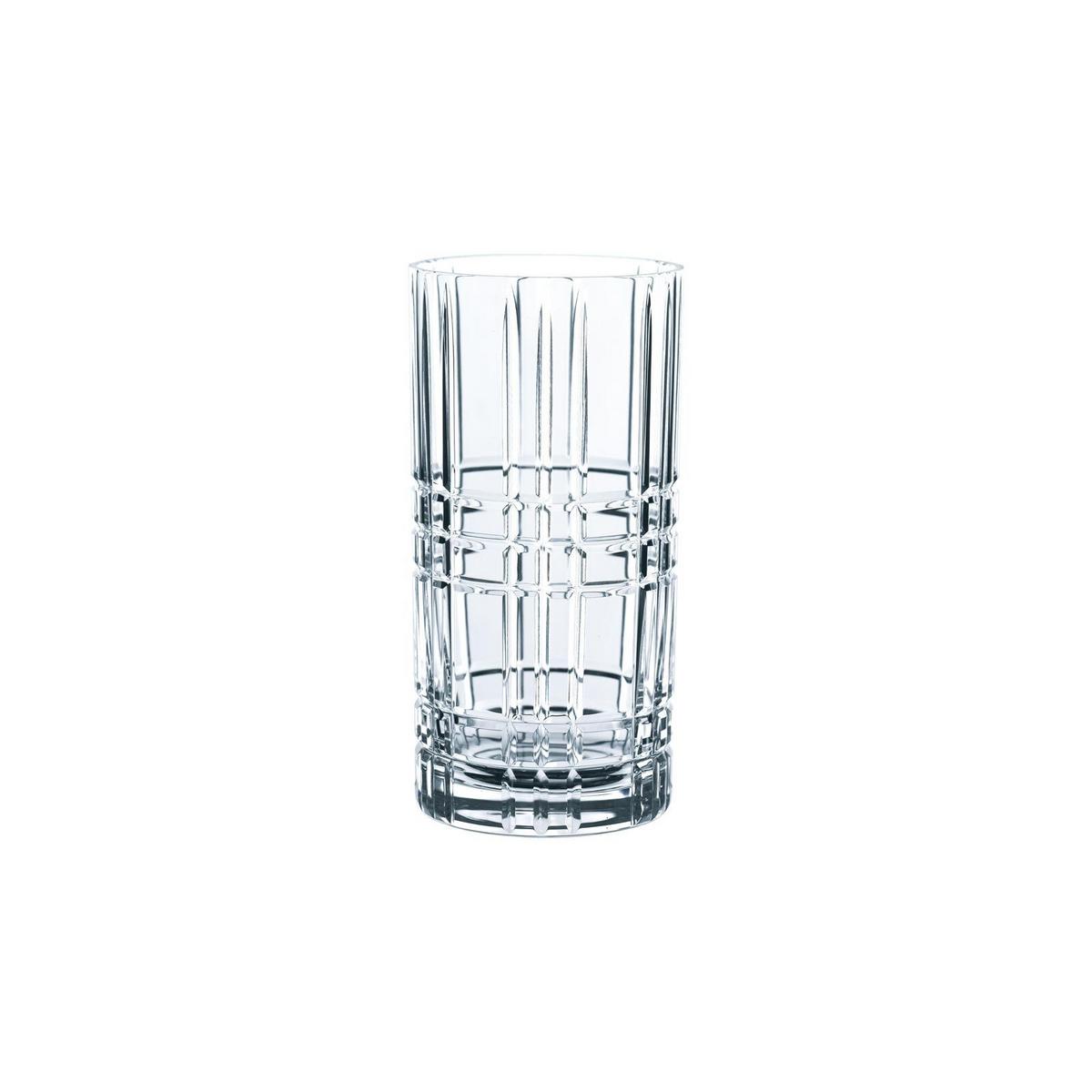 LONGDRINKGLÄSER Square transparent 445 ml 4er Set - Transparent, Glas (0.445L) - Nachtmann