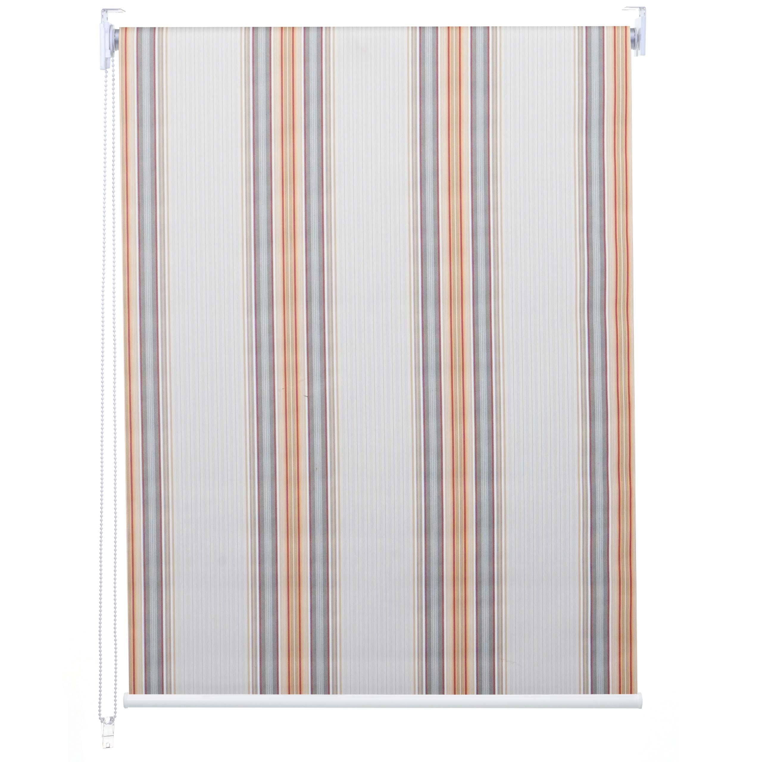 ROLLO Grau, Braun, Orange - Braun/Orange, Textil (60/160/7cm) - MCW