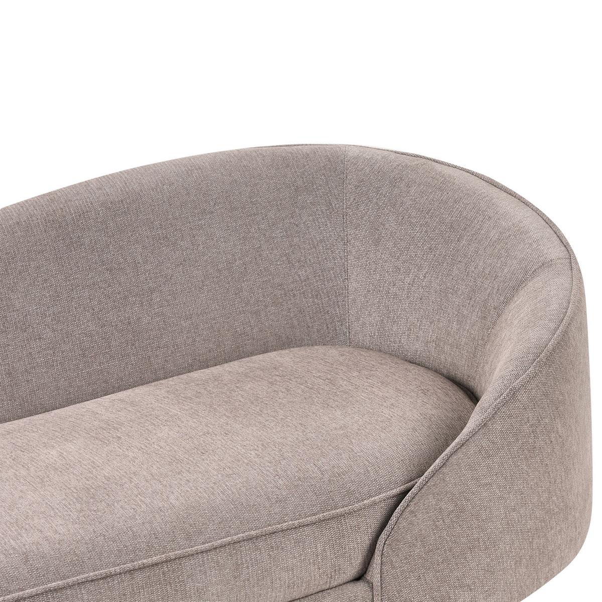 2-SITZER-SOFA Stoff Braun Savar - Schwarz/Braun, Textil (183/69/84cm) - Beliani