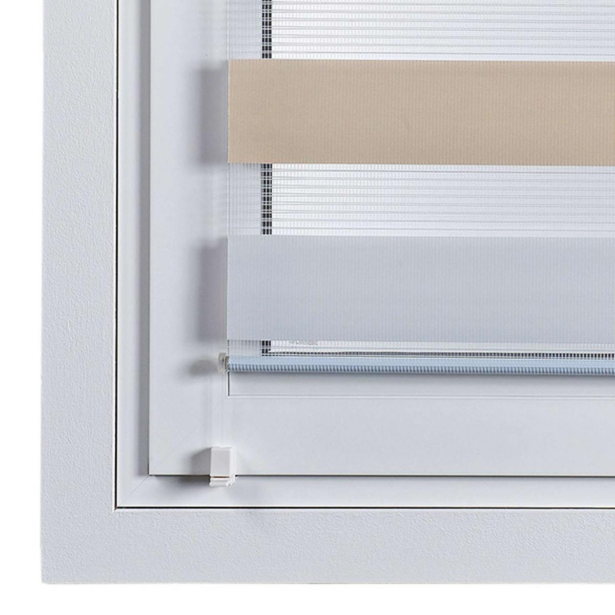 DOPPELROLLO Dreifarbig, 150 cm x 180 cm - Multicolor, Kunststoff (150/180cm) - STORESDECO