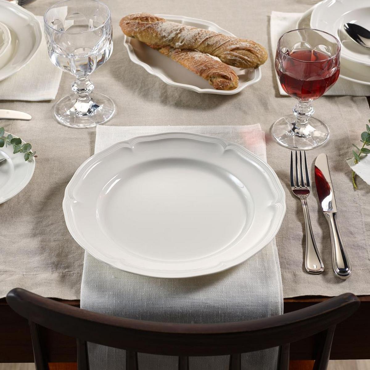 TAFELSERVICE Manoir weiß 12-tlg. - Weiß, Keramik (2/2/2cm) - Villeroy & Boch