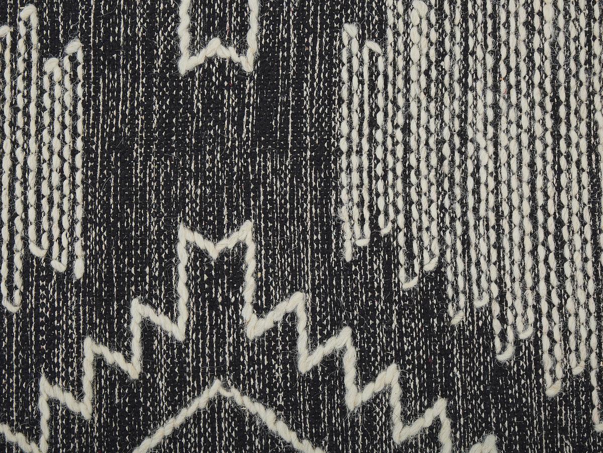 KURZFLOR-TEPPICH Arbaa 200/140 cm - Schwarz, Textil (140/200cm) - Beliani