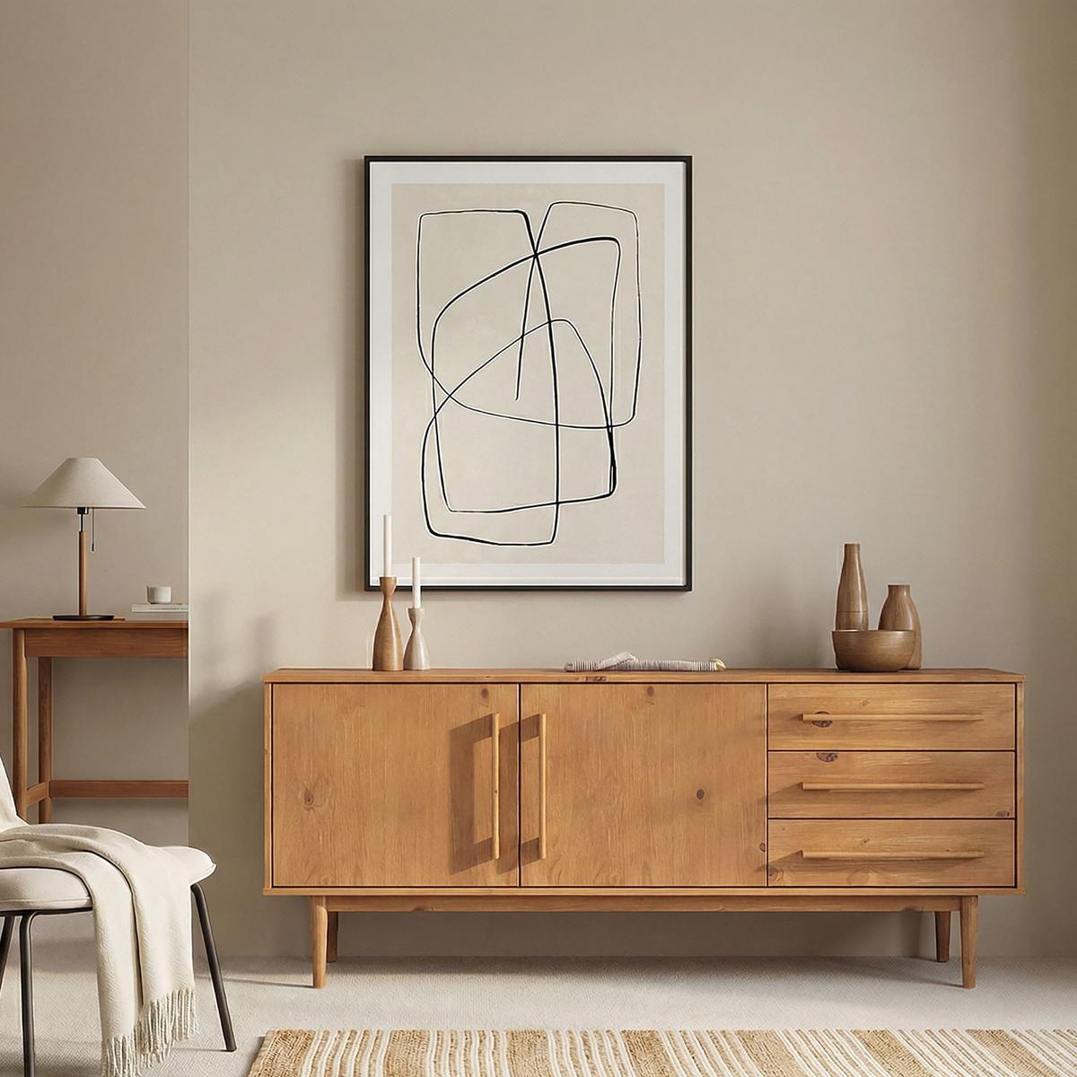 SIDEBOARD TECCA Eiche - Eichefarben, Holz (170/71/41cm) - IDIMEX