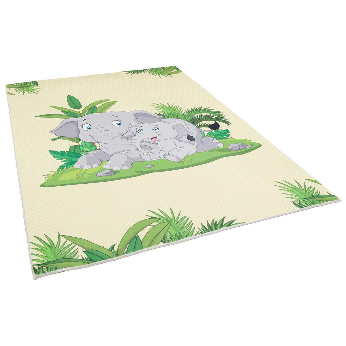 FELLTEPPICH PLUSH KIDS ELEFANT - Multicolor, Textil (140/200cm) - Pergamon