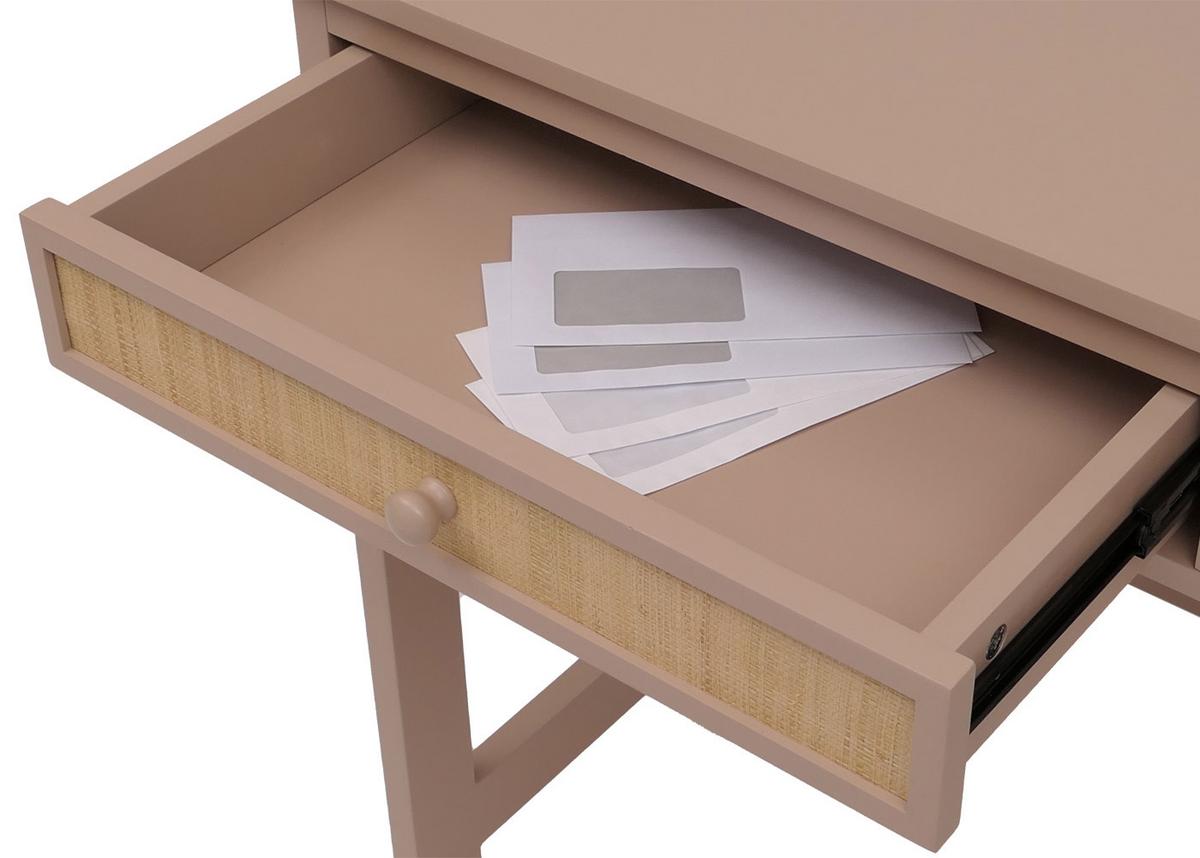 SCHREIBTISCH quadratisch taupe - Taupe, Holz (60/110/78cm) - MCW