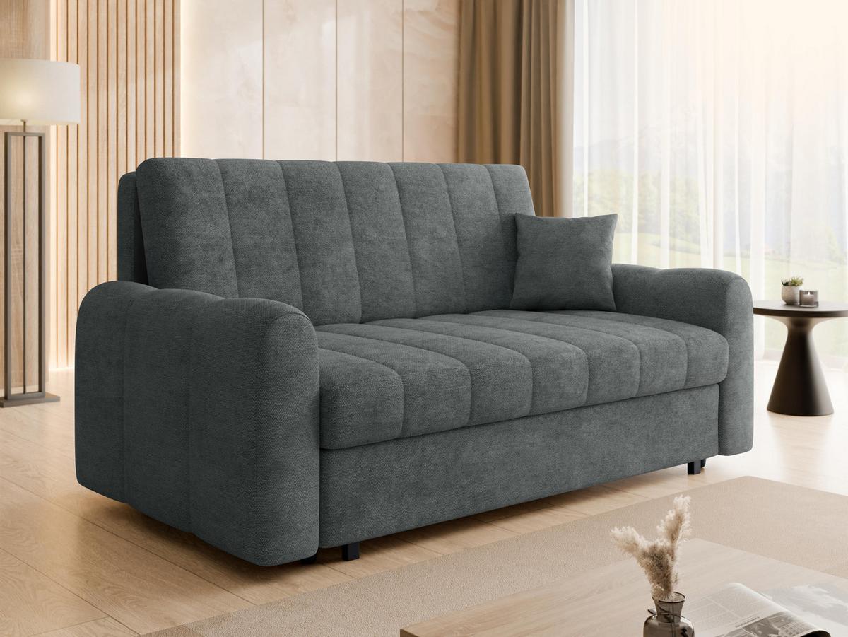 SCHLAFSOFA Viva Moon IV - Schwarz/Grau, Holz/Metall (188/85/98cm) - MIRJAN24