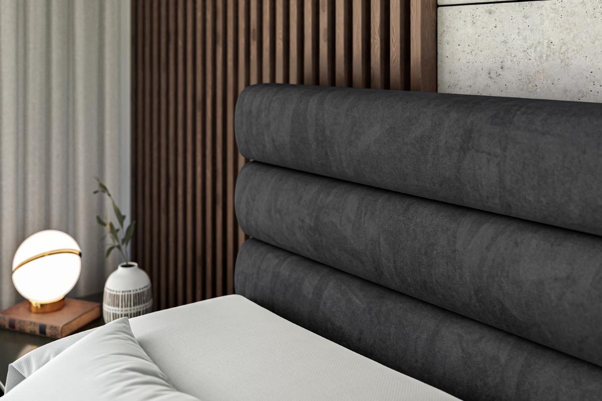 BOXSPRINGBETT CELESTIA-Z KING - 140x200 - H3/H4 - Schwarz - Schwarz, Holzwerkstoff (140/200cm) - ALTDECOR