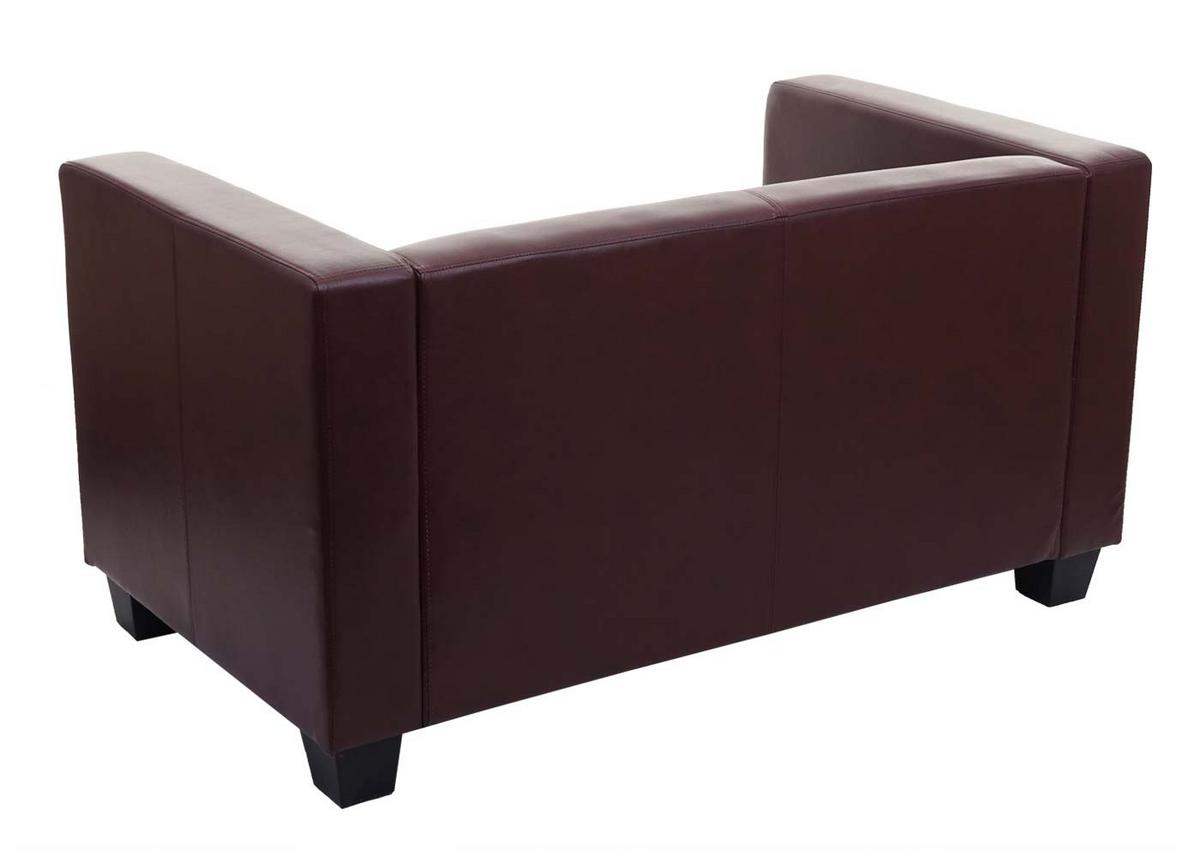 2-SITZER SOFA Rotbraun - Rotbraun/Hellgrün, Textil (137/70/75cm) - MCW