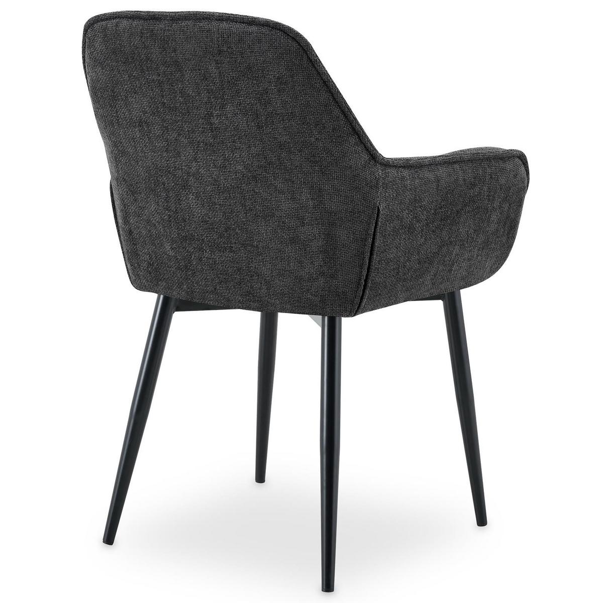 ESSZIMMERSTÜHLE ARDEN 2er-Set grau - Grau, Textil (47/81/60cm) - IDIMEX