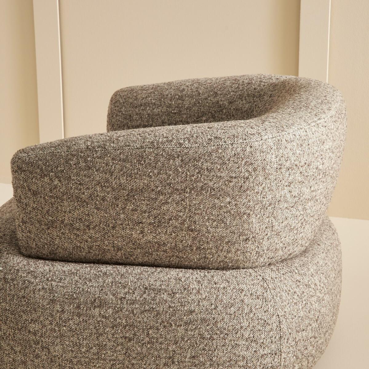 DREHSTUHL aus braunem Stoff - 91/88/67 cm - Braun, Textil (91/67/87cm) - Signature