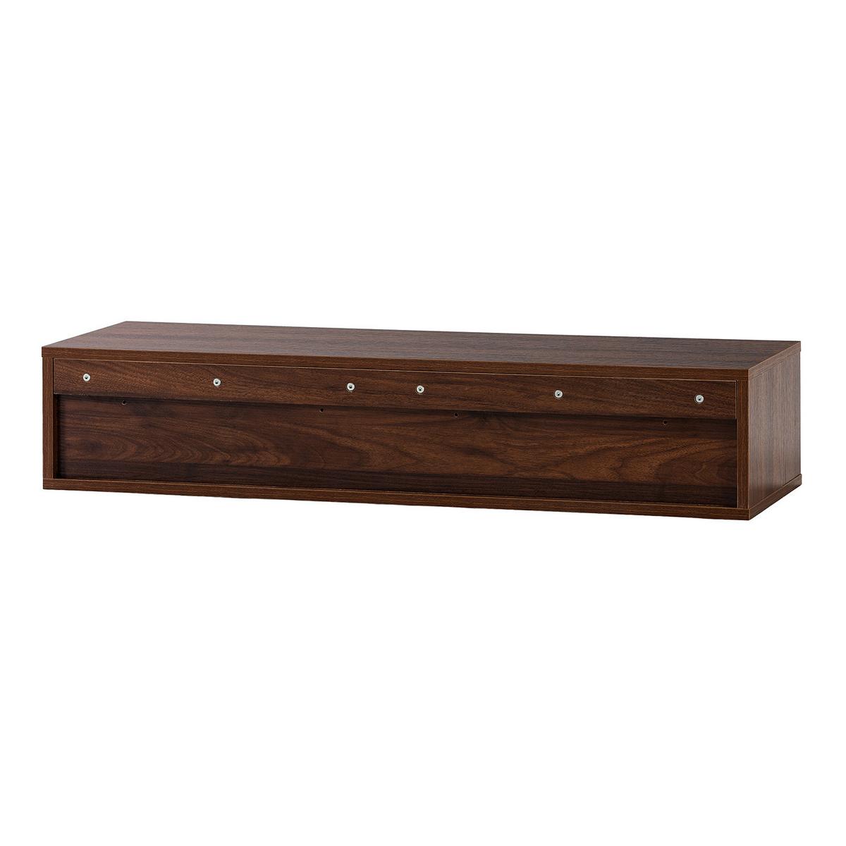 KONSOLENTISCH schwebender Auri 2 schubladen Walnuss-Optik - Walnussfarben, Holzwerkstoff (100/20/30cm) - VS Venta-stock