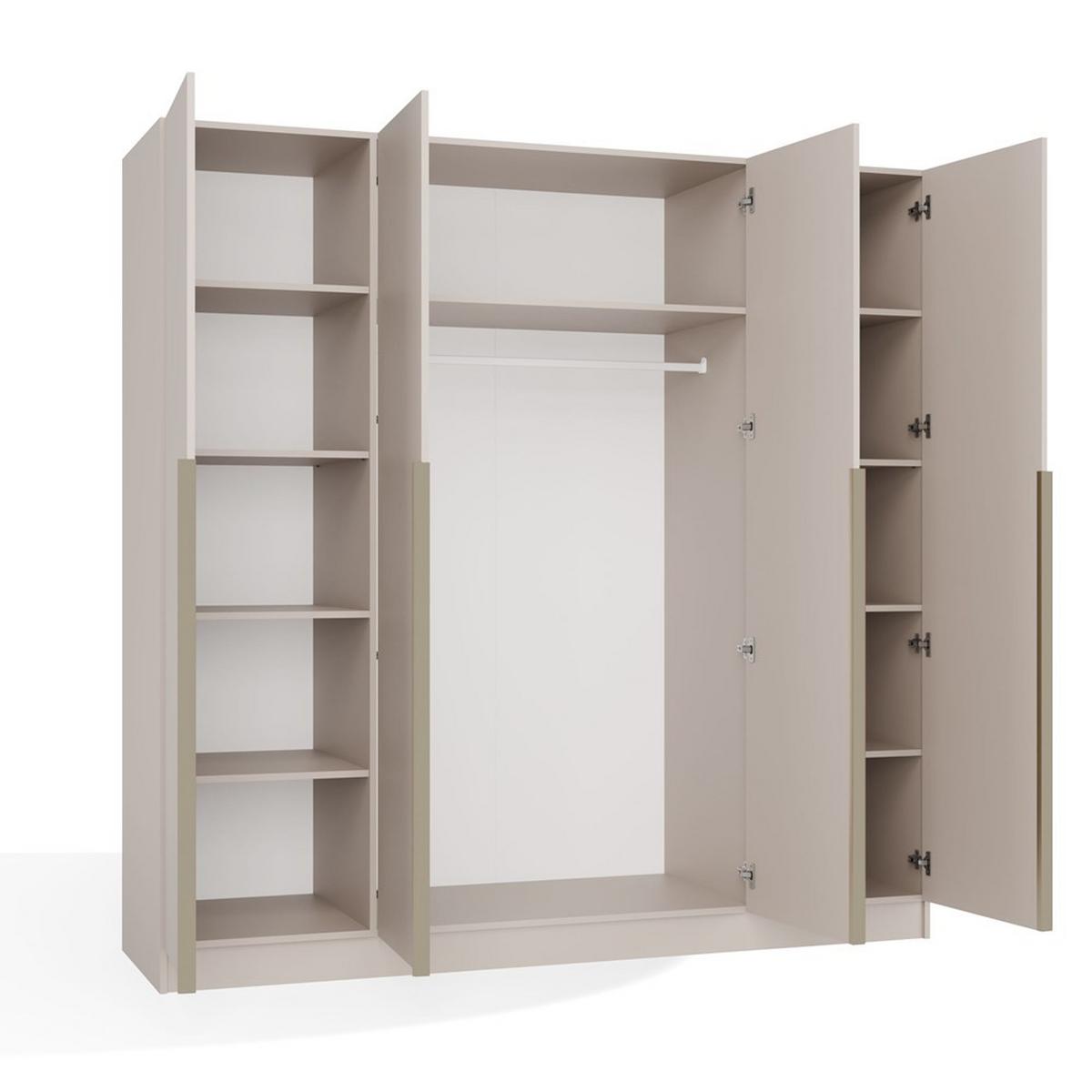 KLEIDERSCHRANK Kaszmir 200/200/56 - Kaschmir, Holzwerkstoff (200/200/56cm) - RAUMHIRSCH FURNITURE