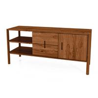 KOMMODE INA Wildeiche - Mokka, Holz (142/64/46cm) - byoak