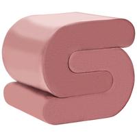 POUF Samtstoff Rosa Arcadia - Pink, Textil (45/48/50cm) - Beliani