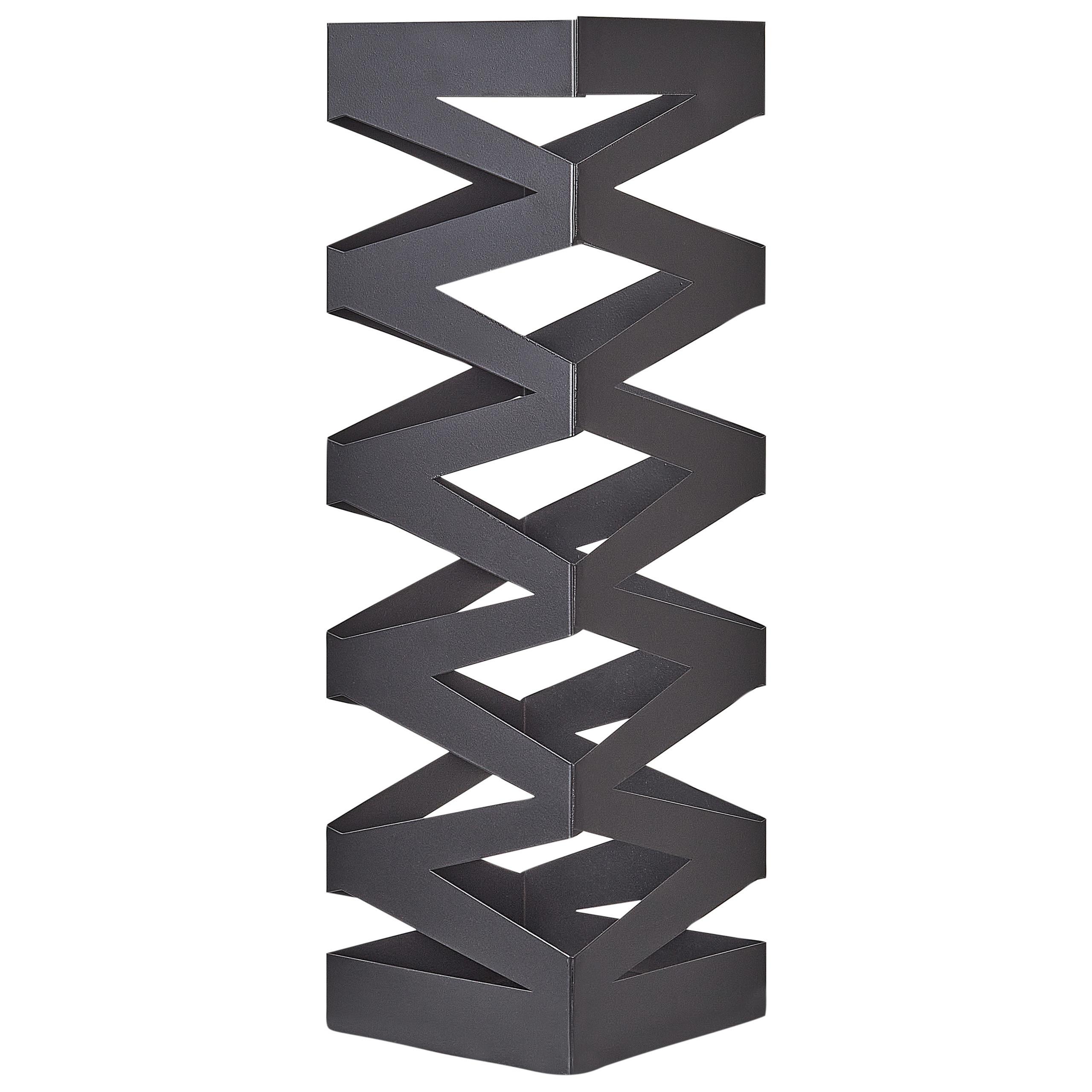 SCHIRMSTÄNDER Metall Schwarz Sambin - Schwarz, Metall (15/49/15cm) - Beliani