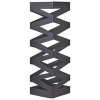 SCHIRMSTÄNDER Metall Schwarz Sambin - Schwarz, Metall (15/49/15cm) - Beliani
