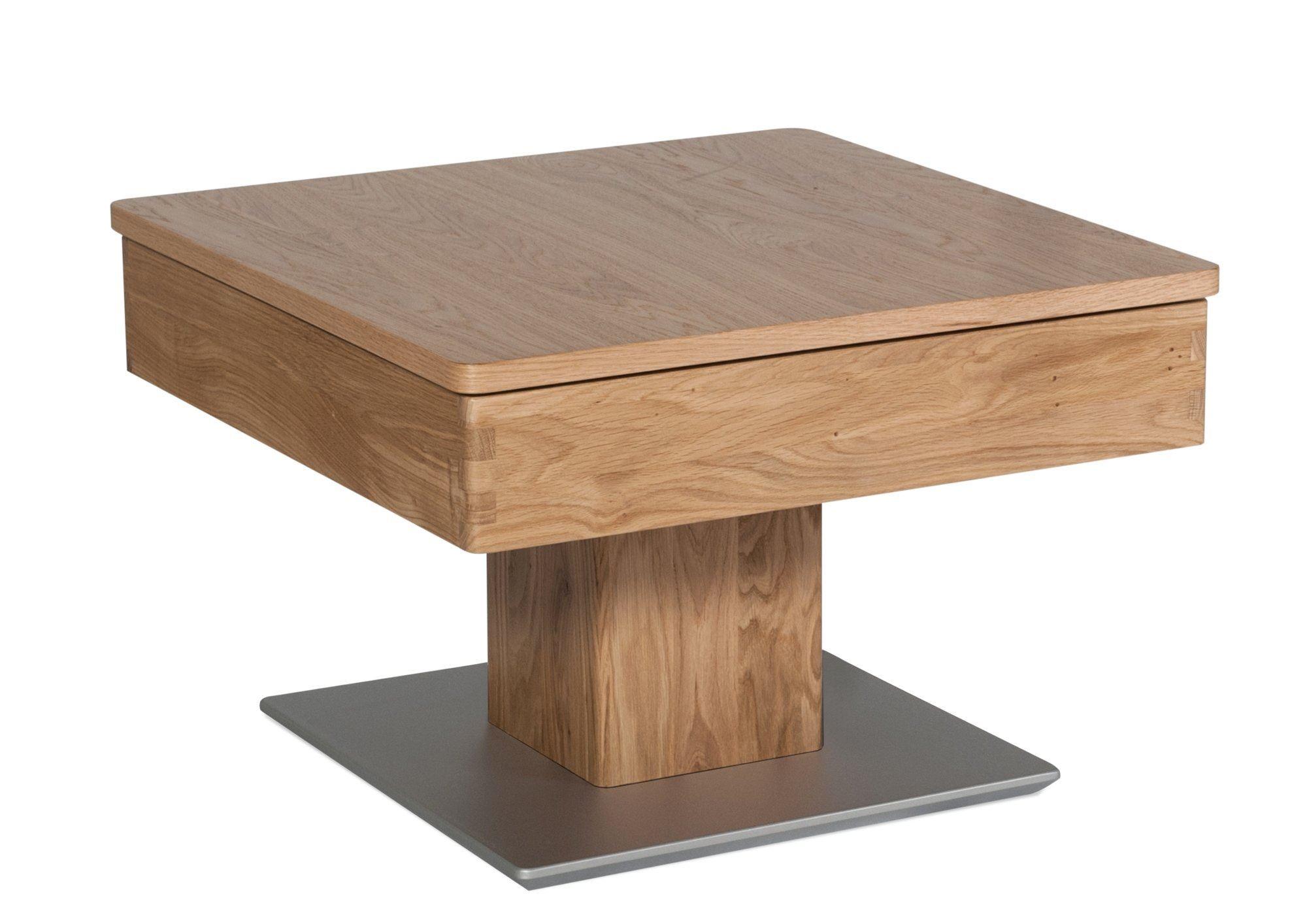 COUCHTISCH Celene 67x67x43 höhenverstellbar;diagonal verschiebbar Wildeiche - Wildeiche, Holz (67/67/43cm) - 58aufmkessel