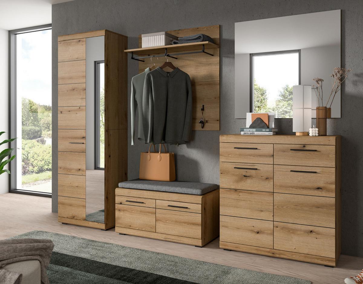 SPIEGEL in Evoke Eiche, Wandspiegel rahmenlos - Eichefarben, Glas/Holzwerkstoff (90/87/2cm) - Inn.Furn