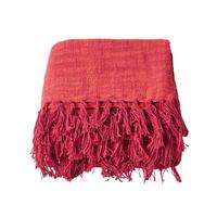 WOHNDECKE Nirvana Slub 255/360 cm, 100% Baumwolle - Orange, Textil (255/360cm) - Homescapes