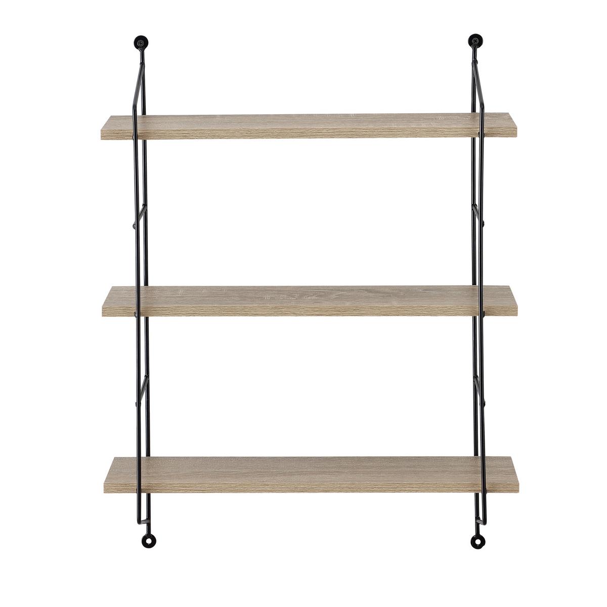 WANDREGAL Ösel - Braun, Metall (48/63.5/15cm) - [en.casa]