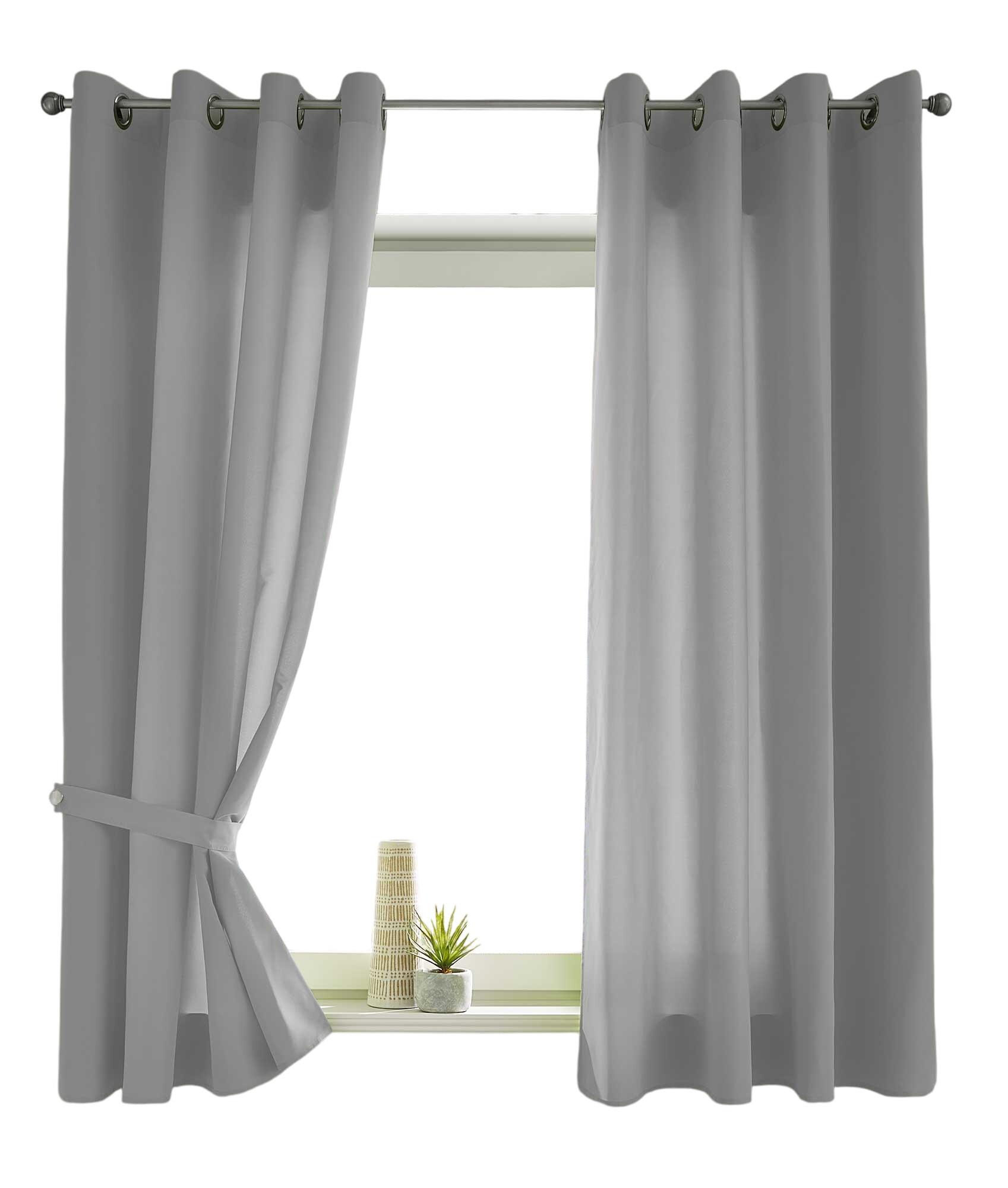 VORHANG 2ER SET BERLIN HxB 175x140cm Grau - Grau, Textil (140/175/175cm) - Gardinenbox