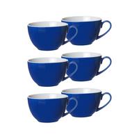 KAFFEETASSEN Doppio Indigo Blau 200 ml 6er Set - Blau, Keramik (0.2L) - Ritzenhoff Breker