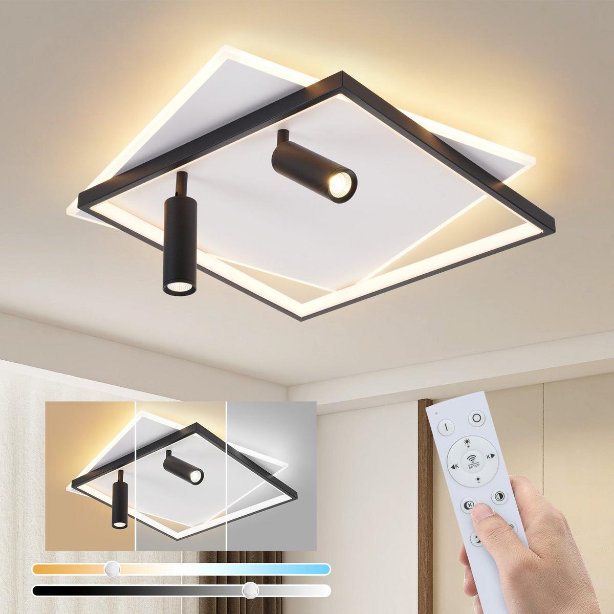 LED-DECKENSTRAHLER Dillon 50/50/13cm - Weiß, Metall (50/50/13cm) - Nettlife