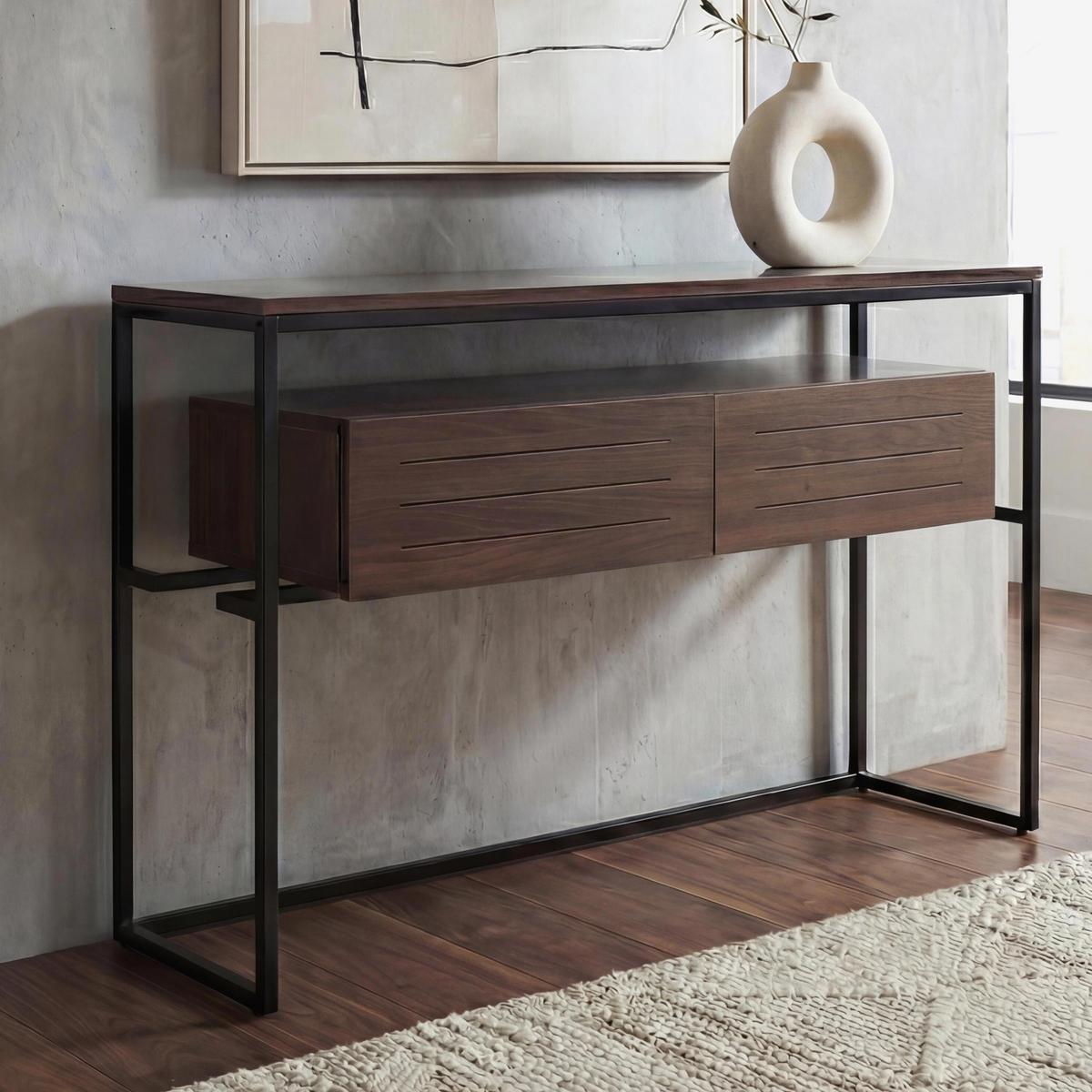 KONSOLENTISCH rechteck Braun - Braun, Holz (40/120/80cm) - MCW