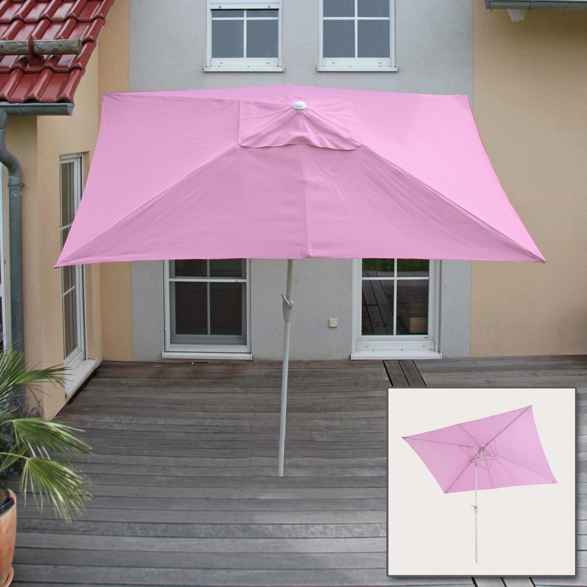 SONNENSCHIRM Flieder - Flieder, Textil (192/295cm) - MCW