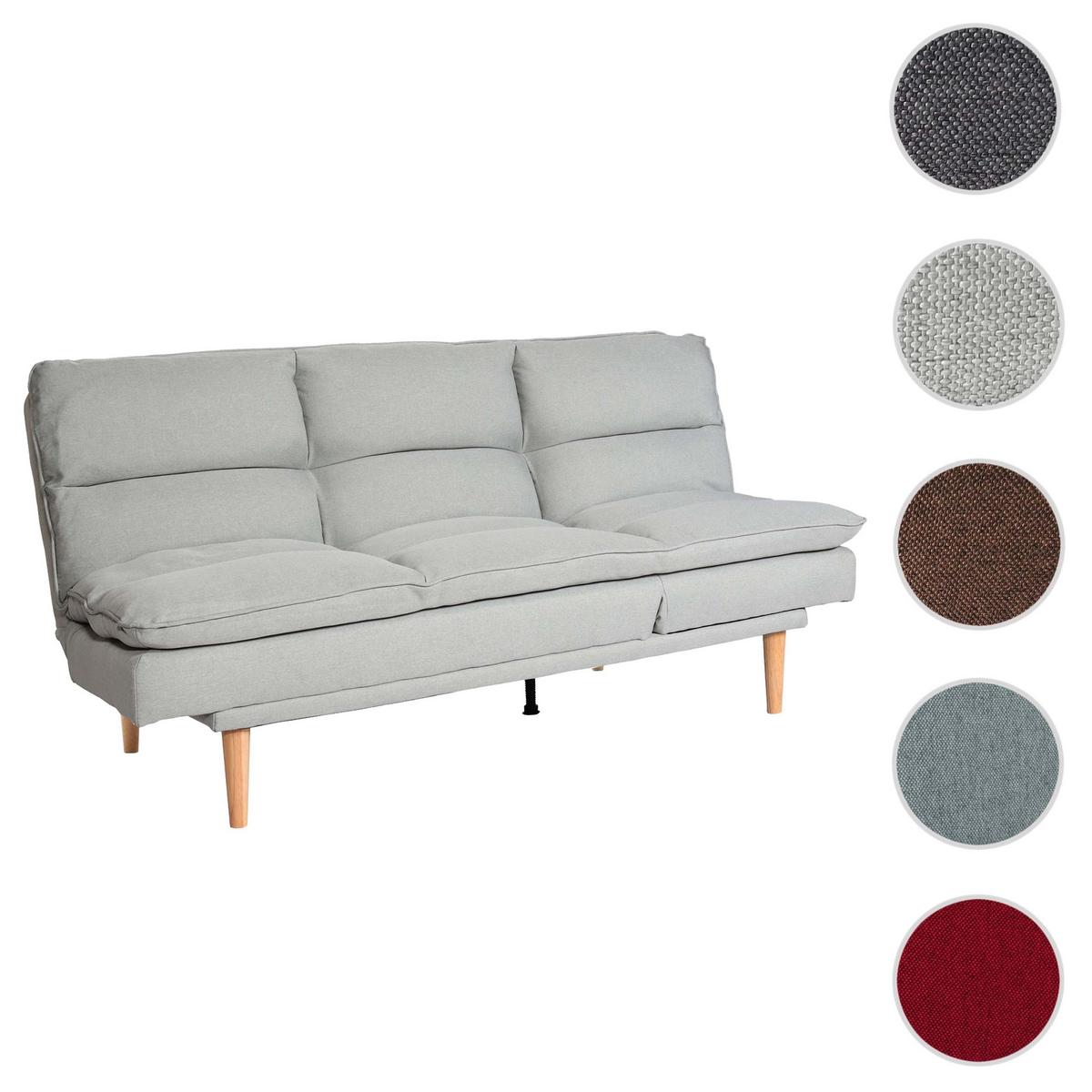 SCHLAFSOFA Hellgrau - Salbeigrün/Hellgrau, Textil (180/90/110cm) - MCW