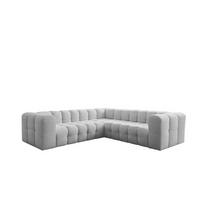 ECKSOFA Solvie Xs In Moly - Hellgrau, Holzwerkstoff/Textil (270/270cm) - Fun Möbel
