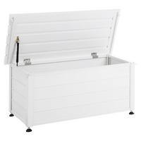 AUFBEWAHRUNGSBOX Weiß Campalto - Weiß, Metall (113/52/50cm) - Beliani