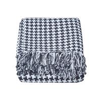 WOHNDECKE 150/200 cm, Hahnentritt-Muster - Schwarz, Textil (150/200cm) - Homescapes