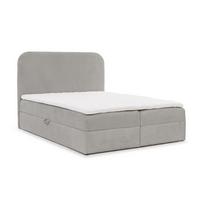 BOXBETT Bineta - Grau, Holzwerkstoff/Textil (120/200cm) - Fun Möbel