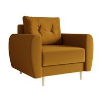 SESSEL Palermo - Braun/Naturfarben, Holz/Textil (104/95/82cm) - MIRJAN24