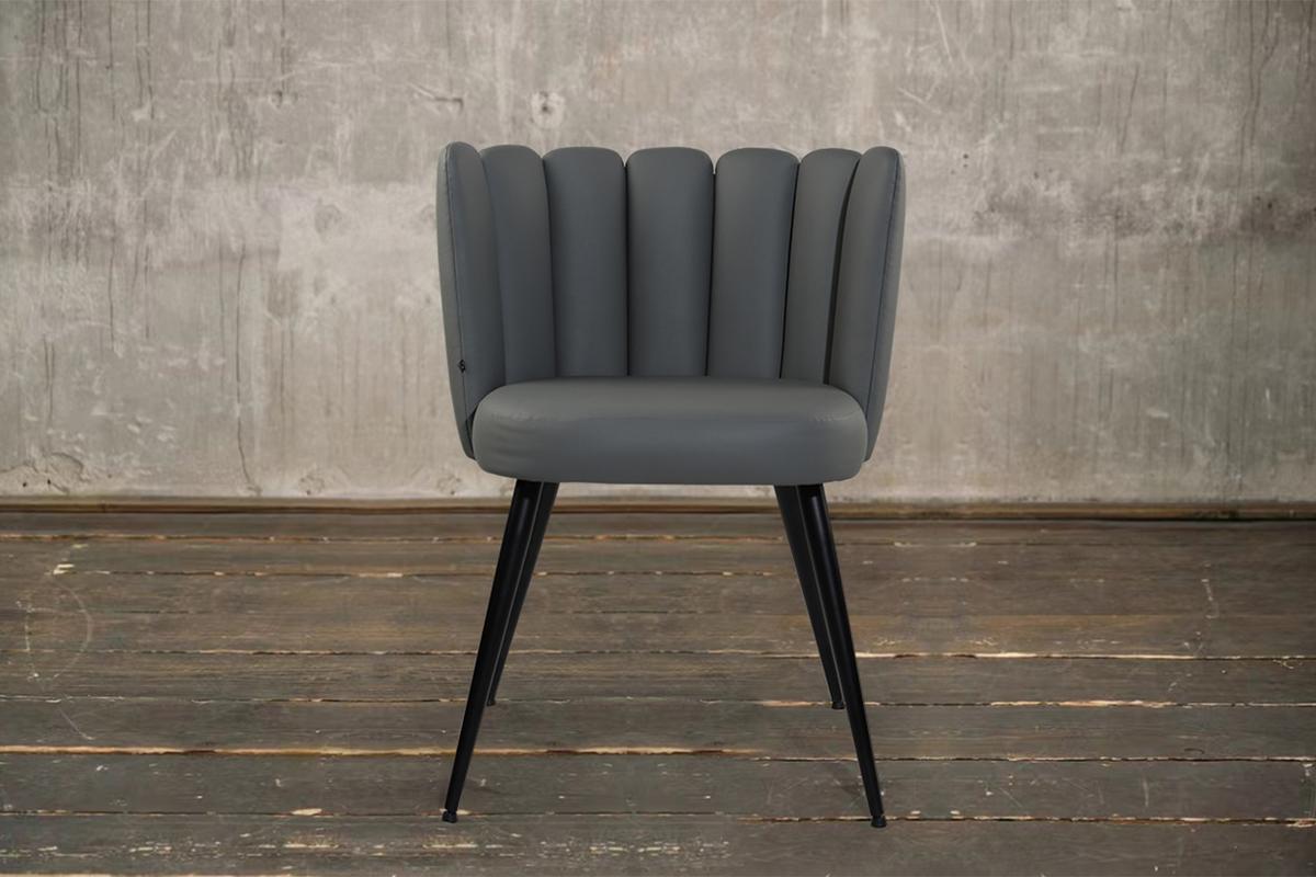 ESSZIMMERSTUHL JADA Grau Kunstleder (1er-Set) - Grau, Kunststoff/Textil (59/79/55cm) - KAWOLA