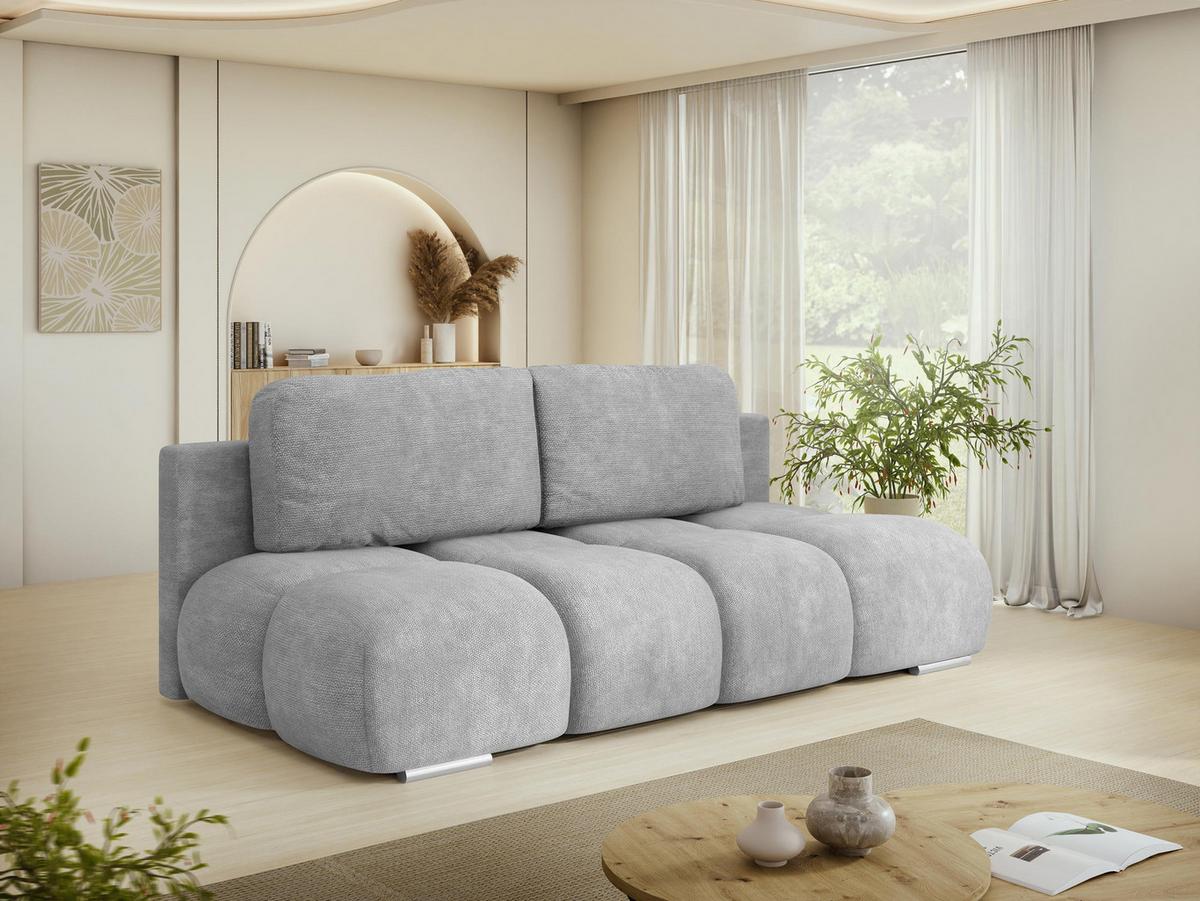 SCHLAFSOFA Honey Mini - Silberfarben/Schwarz, Holz/Kunststoff (195/104/90cm) - MIRJAN24
