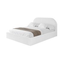 POLSTERBETT mit Bettkasten und Lattenrost, Boxbett ohne Matratze - TIVON 180x200 Weiß - Weiß, Holzwerkstoff/Textil (180/200cm) - ALTDECOR