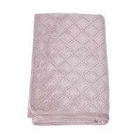 TAGESDECKE Samt 200/200 cm, geometrisch gemustert - Altrosa, Textil (200/200cm) - Homescapes
