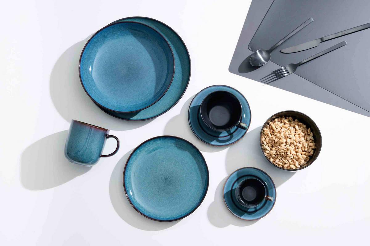 EINSTEIGER-SET Bali blau 16-tlg. - Blau, Keramik (2/2/2cm) - Ritzenhoff Breker