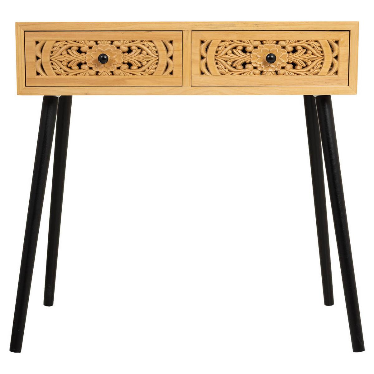 KONSOLENTISCH aus Holz, braun, 80x42x79cm - Braun, Holz (81/82/44cm) - Wanderlust