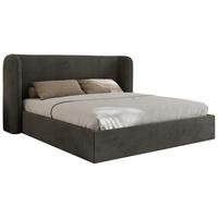 POLSTERBETT EMORA CLASSIC 140/200 - Dunkelgrau Velvet - Multipocket-Matratze - Dunkelgrau, Textil (140/200cm) - MKS