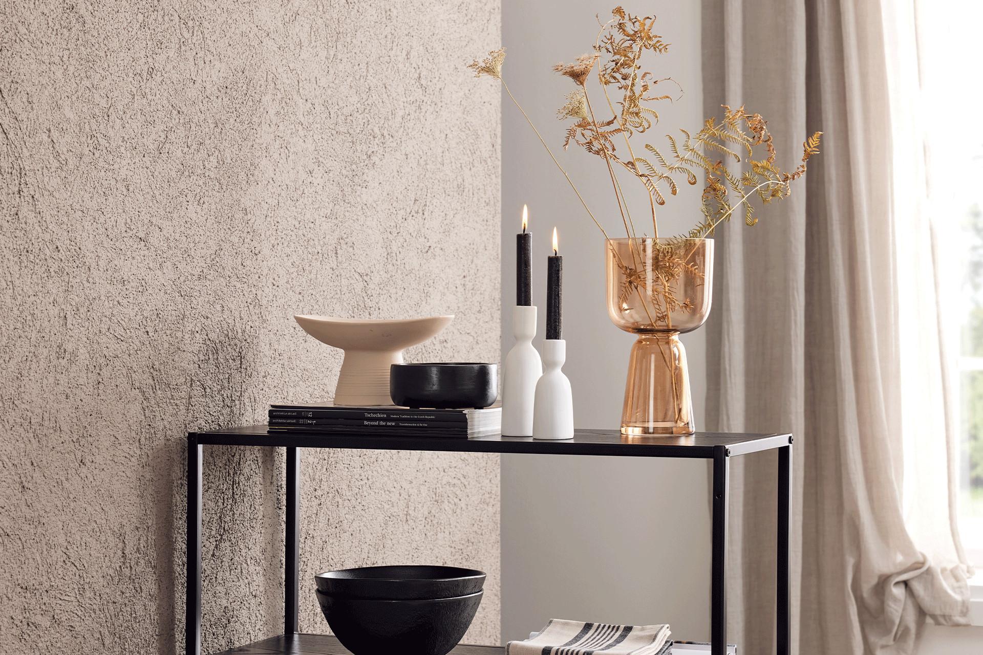 Stabkerzen Schwarz weißer Kerzenhalter groß guenstig