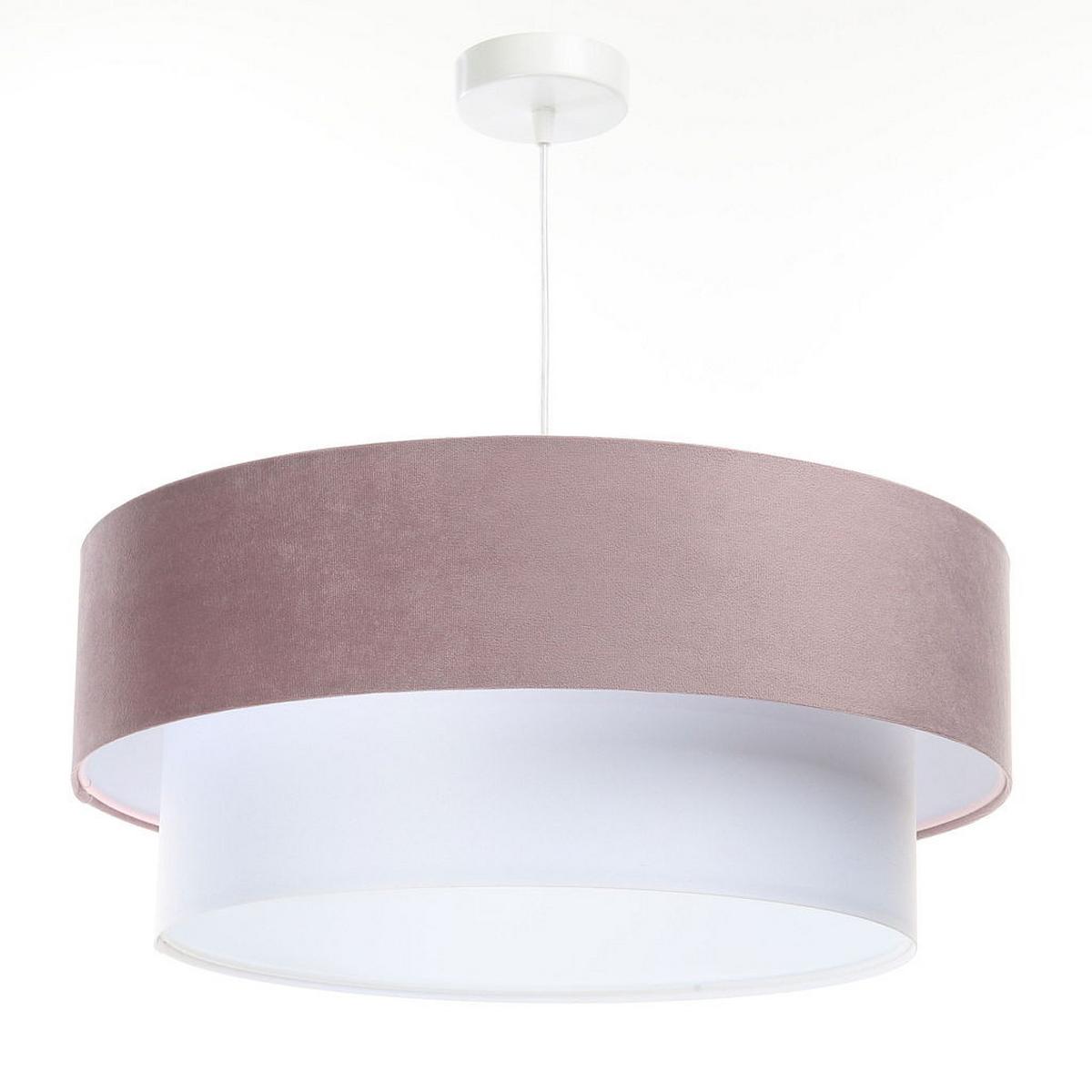 HÄNGELEUCHTE Rosa 40/20 cm - Pink/Weiß, Kunststoff (40/1/20cm) - ONZENO
