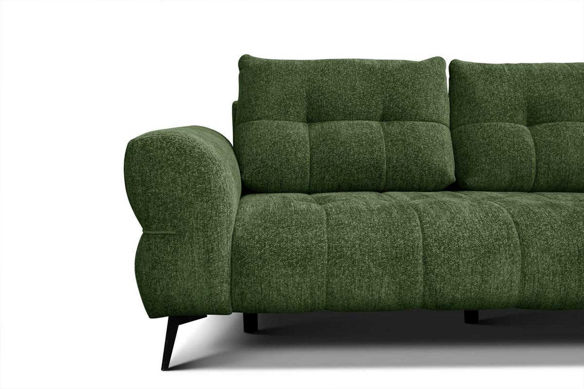 SOFA SALVINI 3-Sitzer, dunkelgrün - Dunkelgrün, Holz/Textil (237/88/99cm) - Wozimo